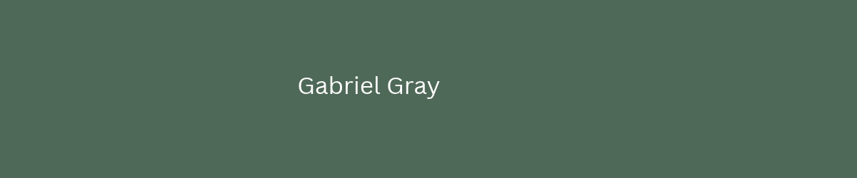 Gabriel Gray website banner
