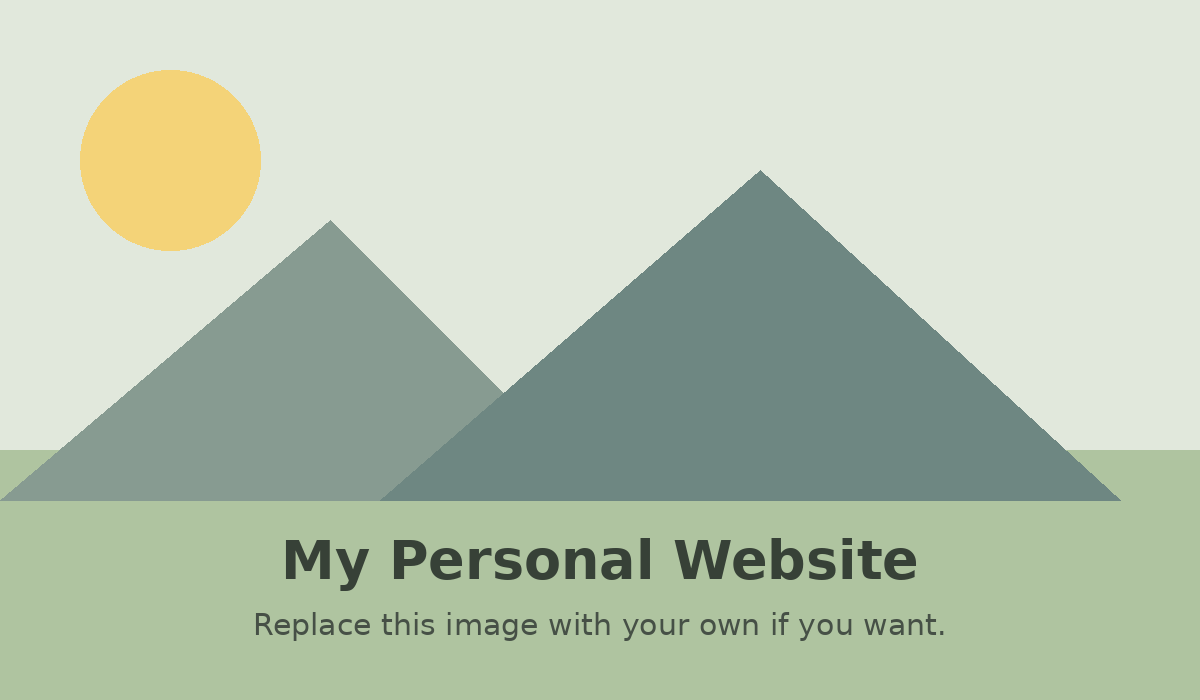 Decorative landscape for my personal website